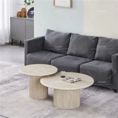 Mesa de café de mármol artificial